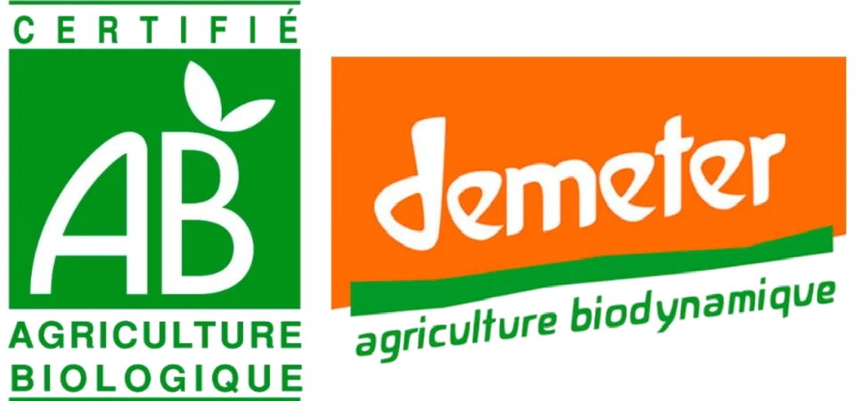 Certifié Agriculture Biologique – Demeter Agriculture bioadynamique Certifié Agriculture Biologique - Demeter Agriculture bioadynamique
